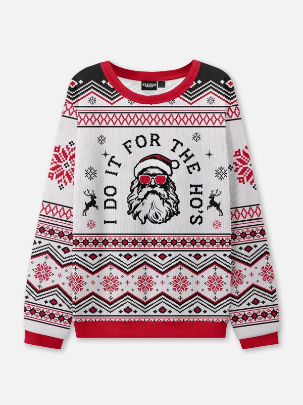 I Do It for the Ho's Ugly Christmas Sweater sold by Eleven Oasis