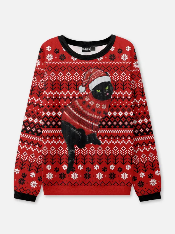 Santa Claws Ugly Christmas Sweater sold by Eleven Oasis