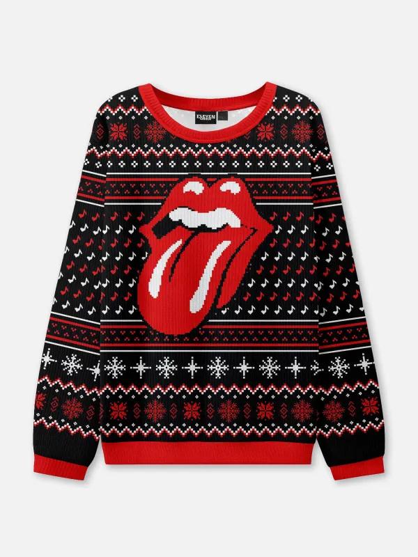 Rolling Stones Ugly Christmas Sweatshirt sold by Eleven Oasis