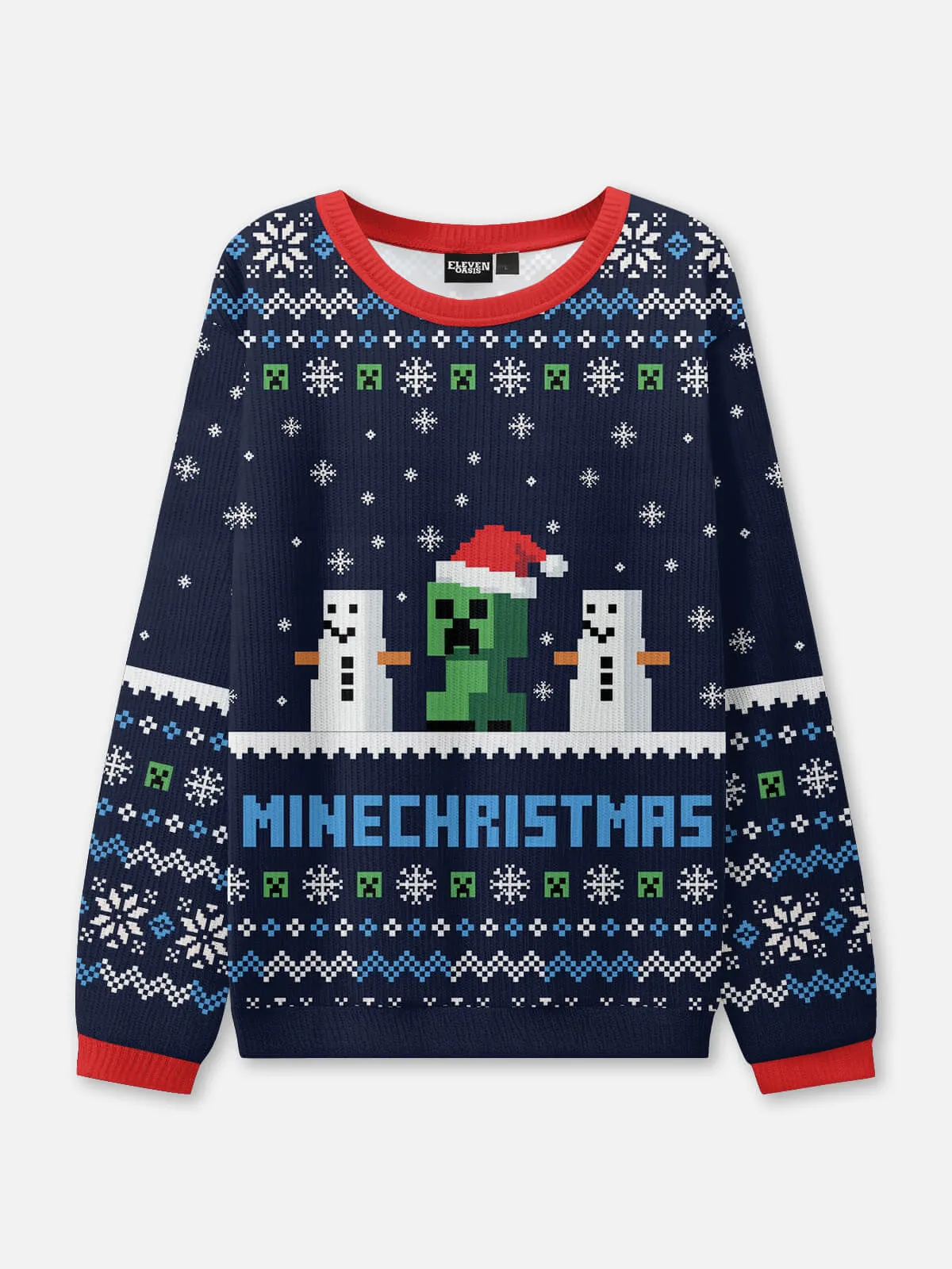 MineChristmas Ugly Christmas Sweater sold by Eleven Oasis