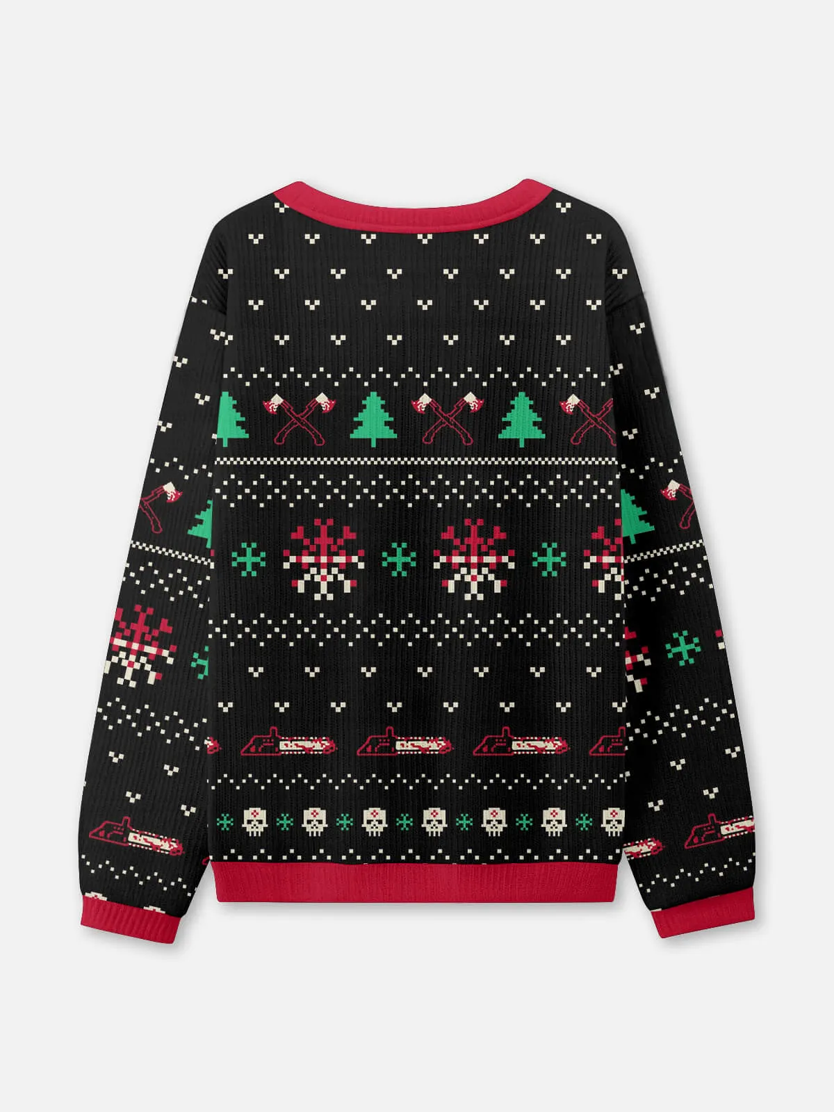 Slashing Through the Snow Ugly Christmas Sweatshirt sold by Eleven Oasis product image thumbnail 2