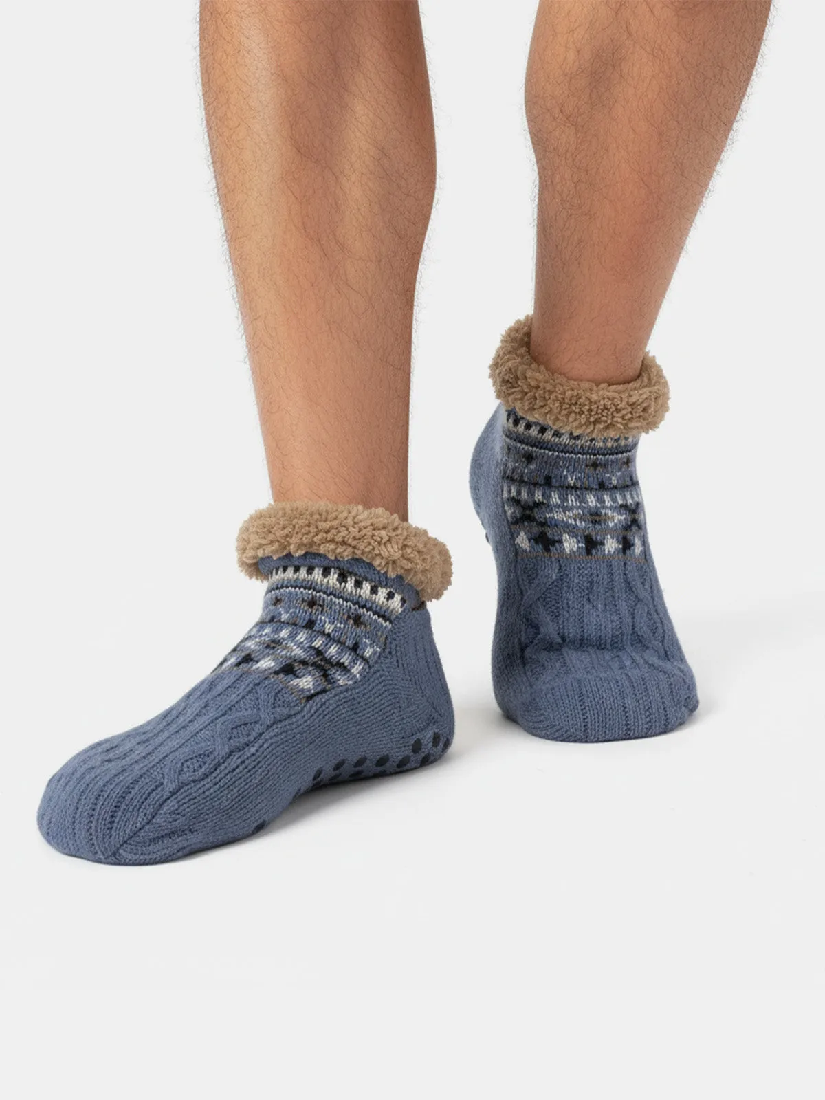 Cable Knit Indoor Slipper Socks sold by Eleven Oasis product image thumbnail 2