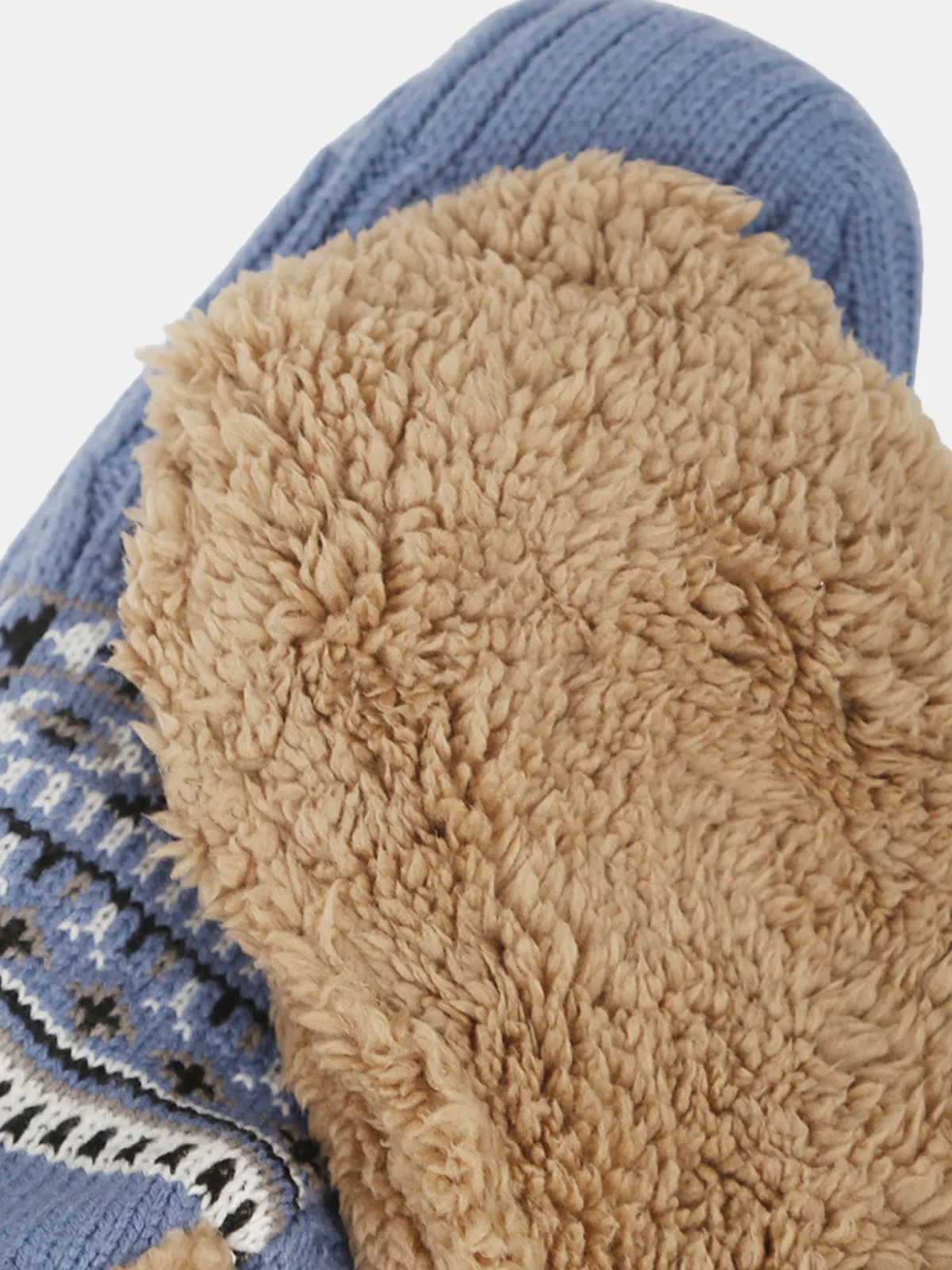 Cable Knit Indoor Slipper Socks sold by Eleven Oasis product image thumbnail 4