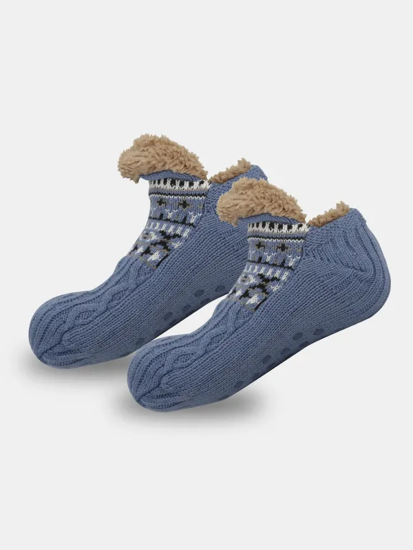 Cable Knit Indoor Slipper Socks sold by Eleven Oasis