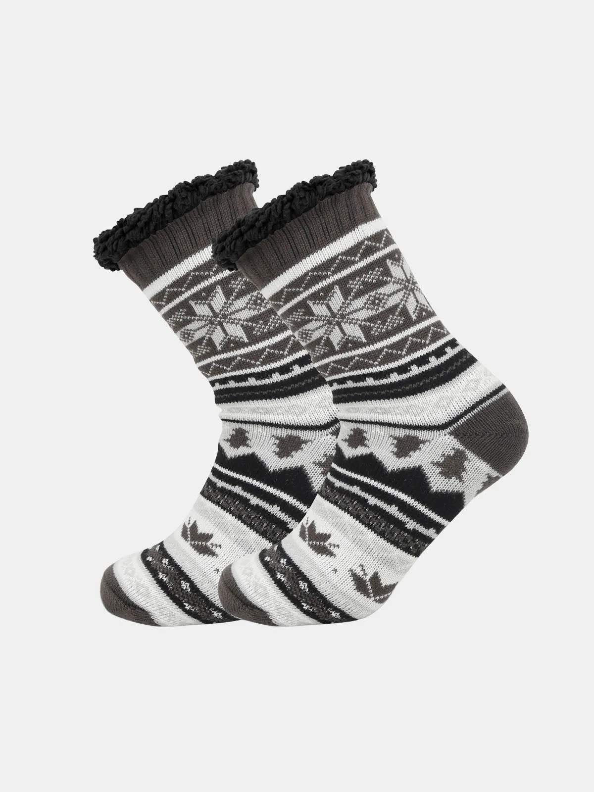 Patterned Wool-Style Slipper Socks sold by Eleven Oasis product image thumbnail 5