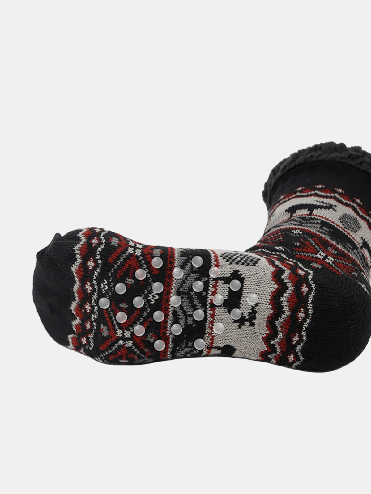 Patterned Wool-Style Slipper Socks sold by Eleven Oasis product image thumbnail 3