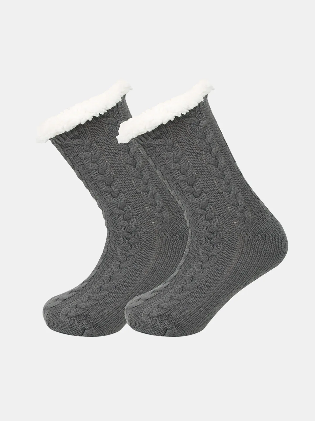 Thick Winter Plush-Lined Slipper Socks sold by Eleven Oasis product image thumbnail 5