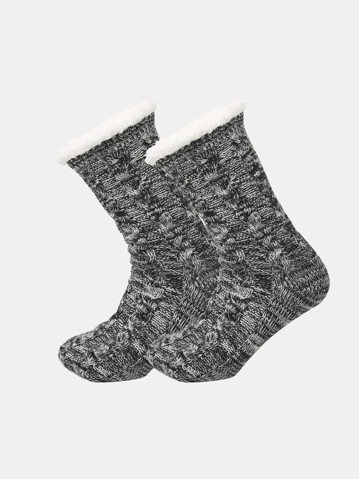 Thick Winter Plush-Lined Slipper Socks sold by Eleven Oasis product image thumbnail 2