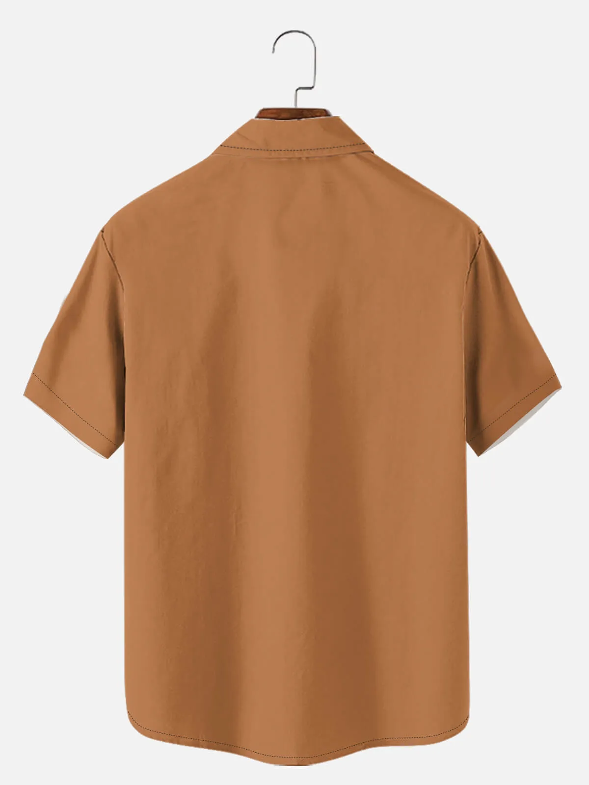 Men's Santa and Rudolph Merry Christmas Short Sleeve Shirt sold by Eleven Oasis product image thumbnail 3