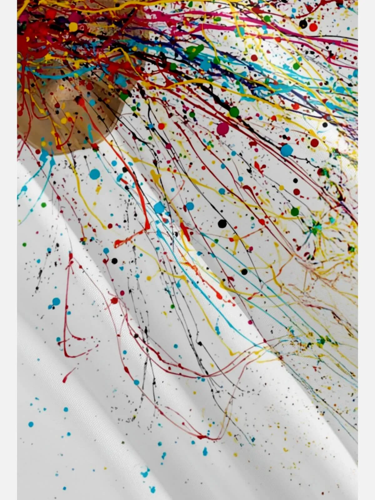 Men's Gramophone Paint Splash Short Sleeve Shirt sold by Eleven Oasis product image thumbnail 4