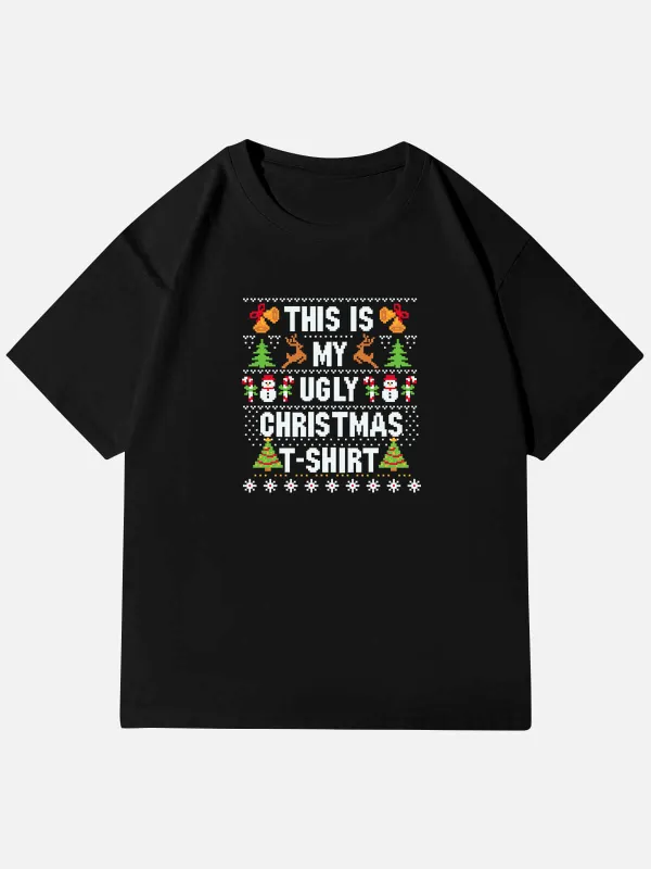 This Is My Ugly Christmas T-Shirt sold by Eleven Oasis