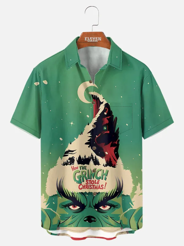 Men's How the Grinch Stole Christmas Short Sleeve Shirt sold by Eleven Oasis