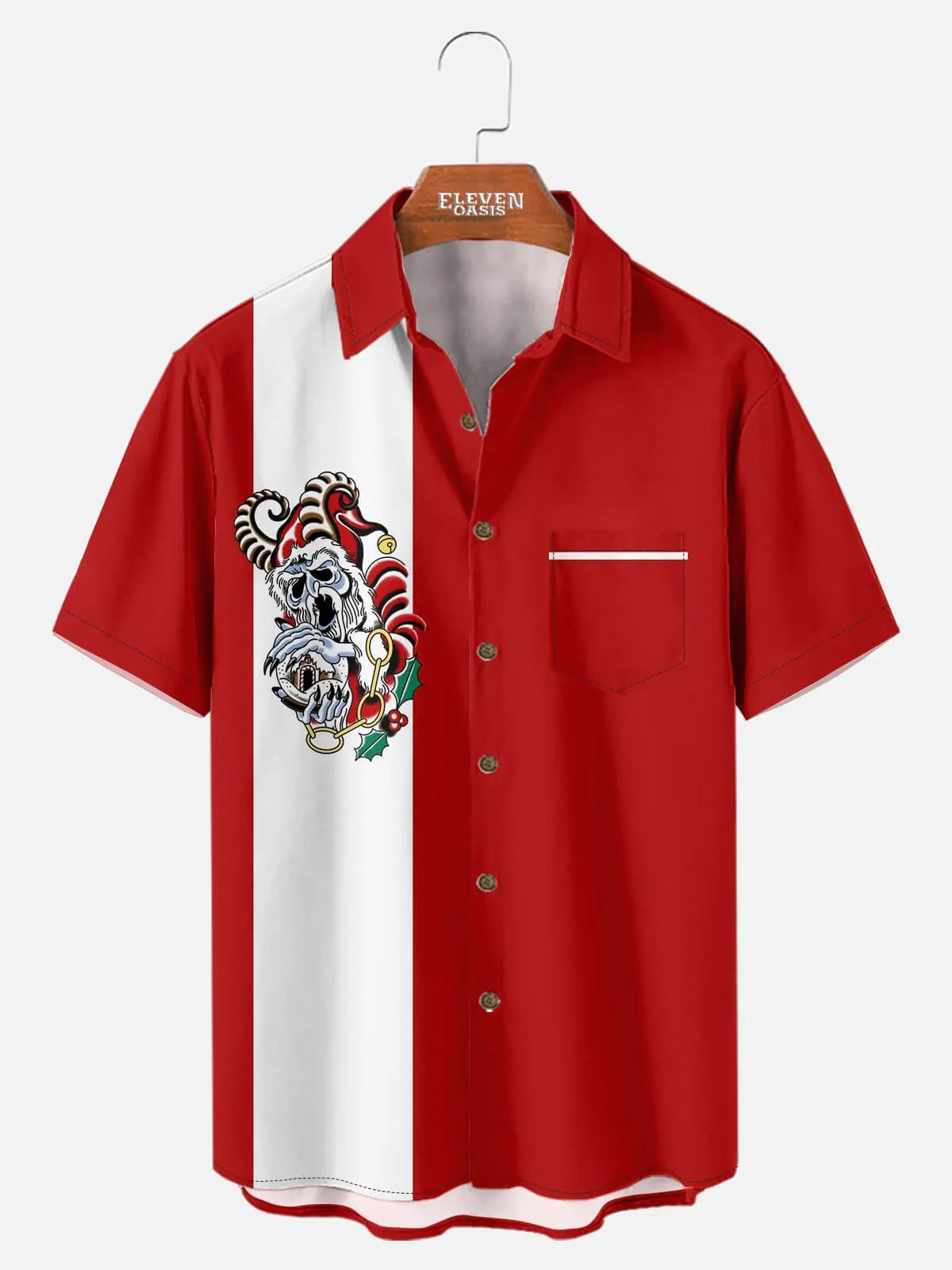 Tall Men's Gothic Christmas Short Sleeve Shirt sold by Eleven Oasis