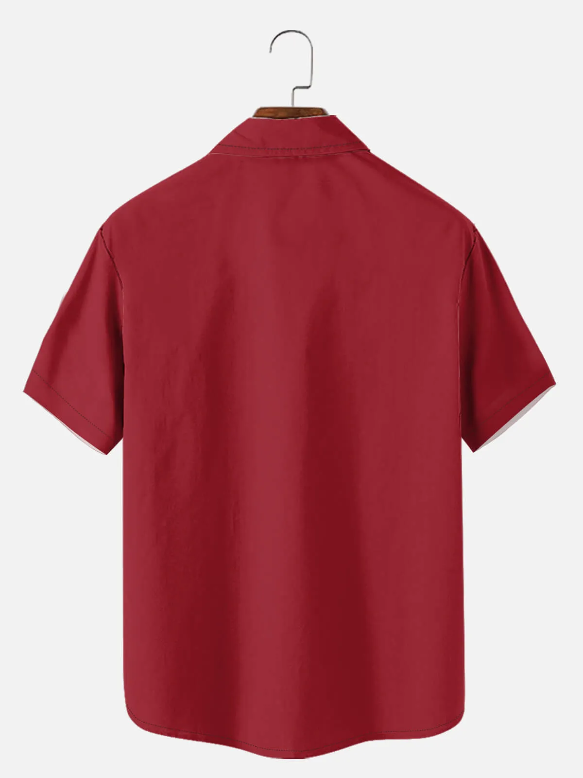 Tall Men's Skeleton Merry Christmas Short Sleeve Shirt sold by Eleven Oasis product image thumbnail 3