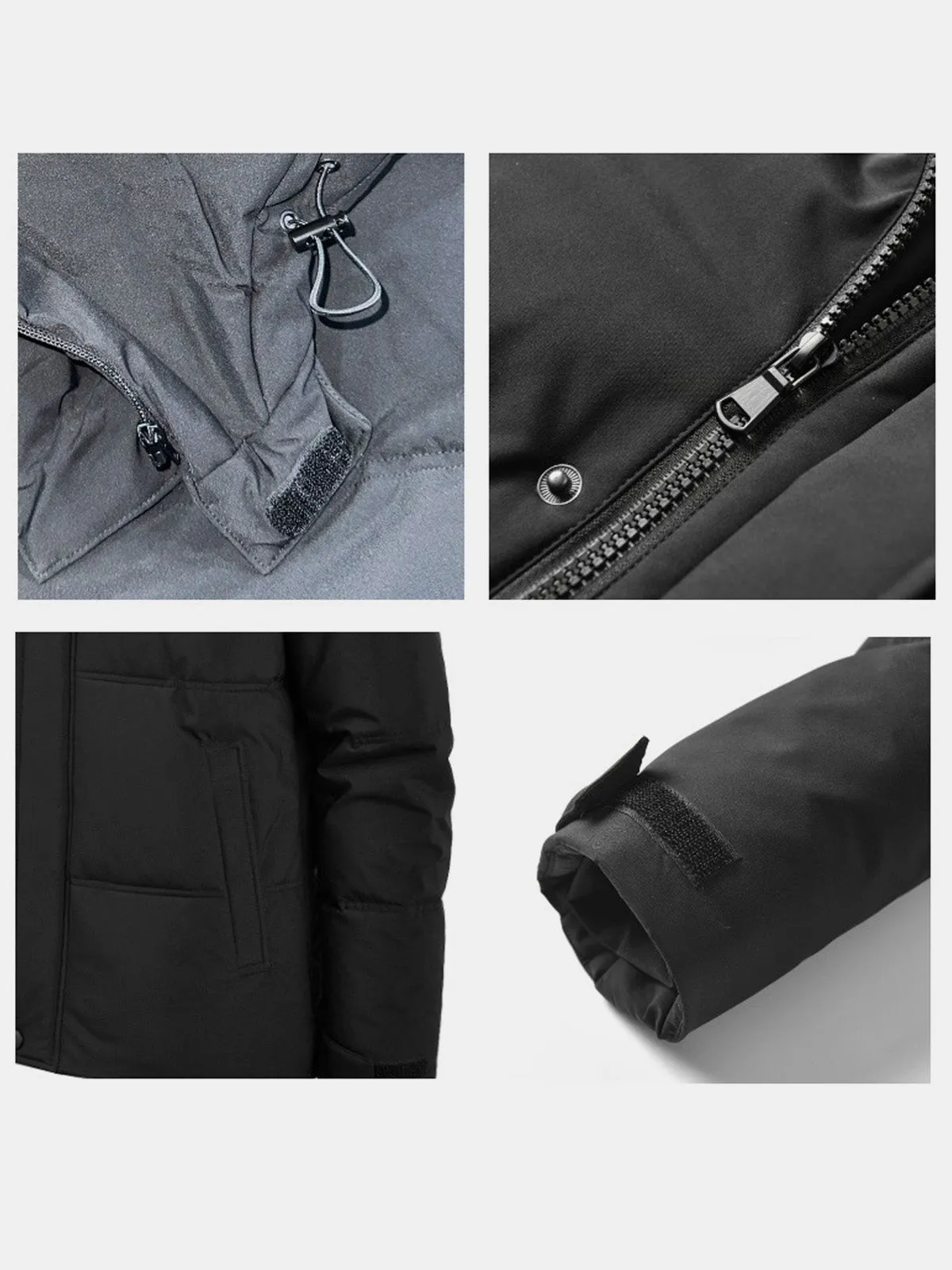 Men's Winter Insulated Hooded Puffer Jacket sold by Eleven Oasis product image thumbnail 3