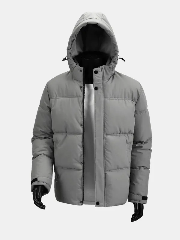 Men's Winter Insulated Hooded Puffer Jacket sold by Eleven Oasis