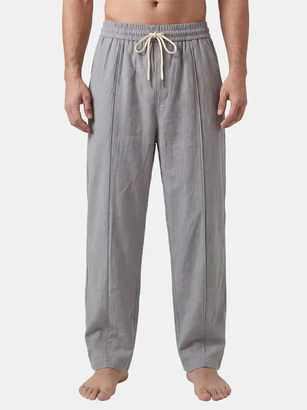 Men's Casual Linen-Blend Drawstring Pants sold by Eleven Oasis