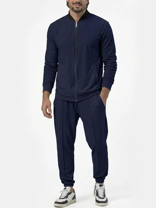 Men's Casual Zip-Up Tracksuit Set sold by Eleven Oasis