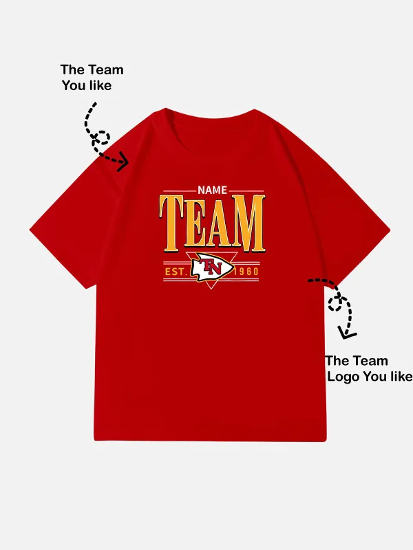 Custom Kansas City-Inspired Team T-Shirt sold by Eleven Oasis