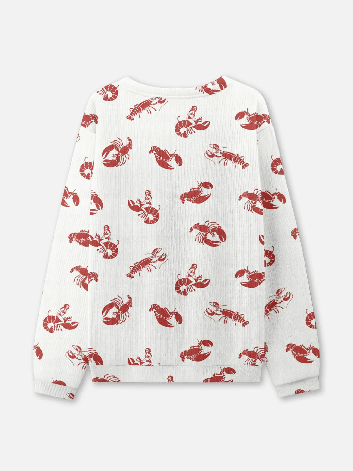 Lobster Art Crew Neck Sweatshirt sold by Eleven Oasis product image thumbnail 2