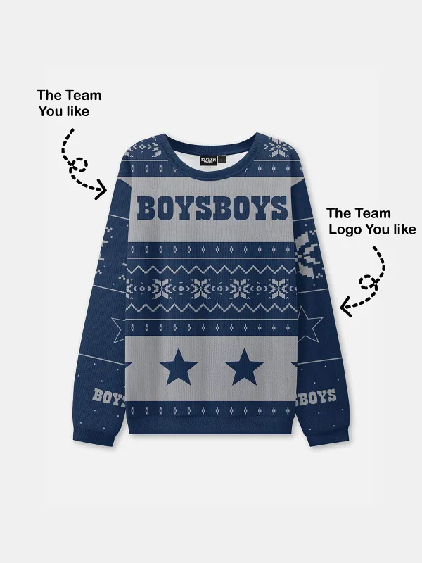 Dallas Football Ugly Christmas Sweatshirt made by Eleven Oasis