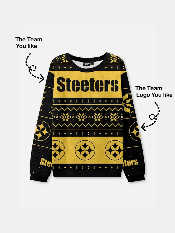 Steel City Football Ugly Christmas Sweatshirt sold by Eleven Oasis
