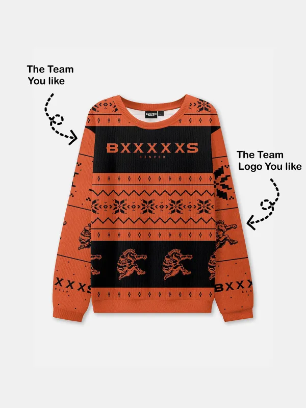 Denver Football Ugly Christmas Sweatshirt sold by Eleven Oasis