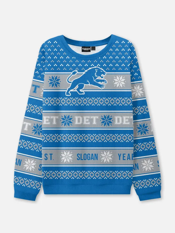 Custom Detroit Logo Football Sweatshirt sold by Eleven Oasis