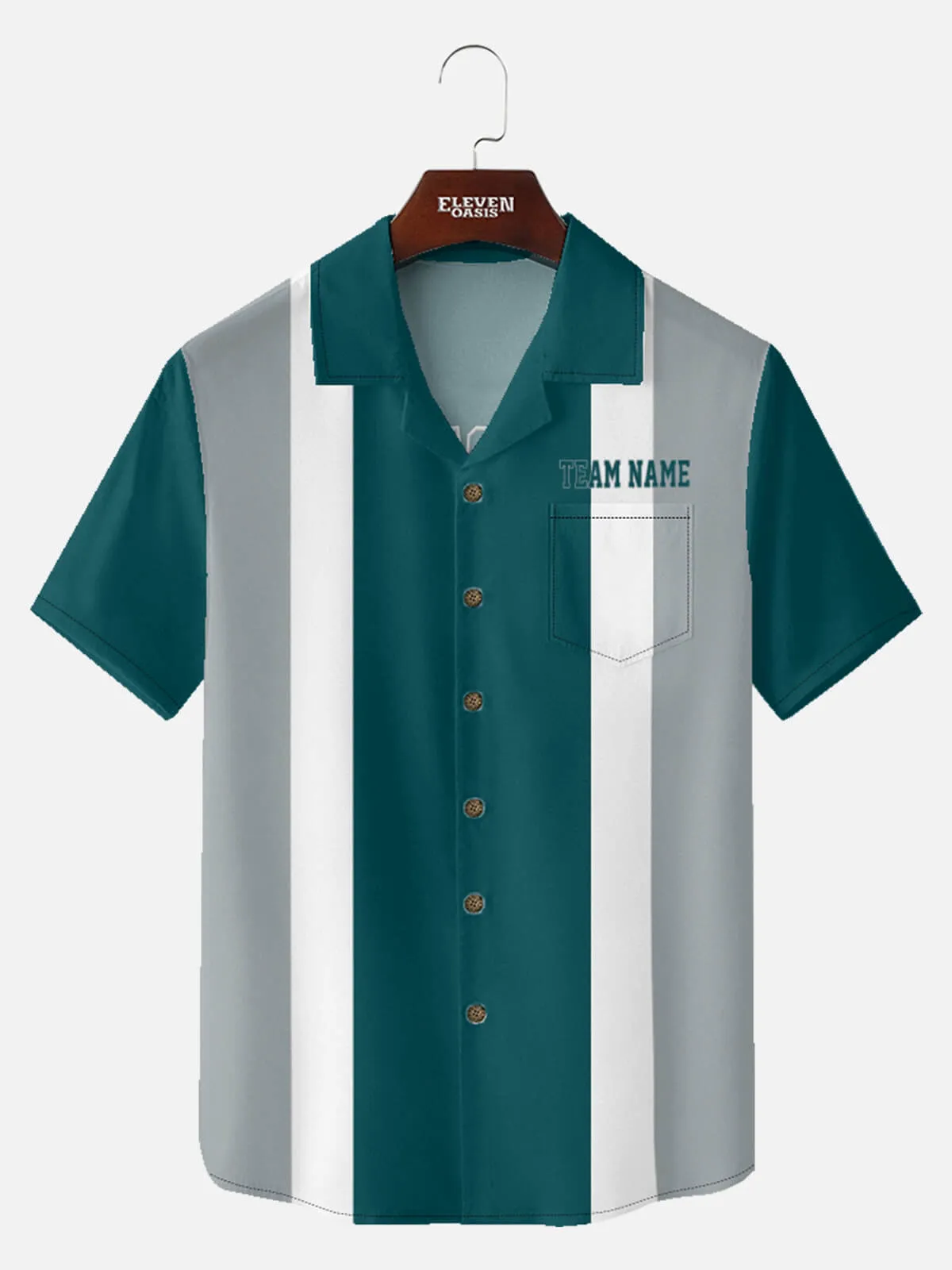 Tall Men's Custom Philadelphia Football Bowling Short Sleeve Shirt sold by Eleven Oasis