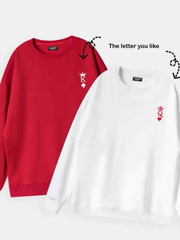 Custom King or Queen Sweatshirt (Sold Individually) made by Eleven Oasis