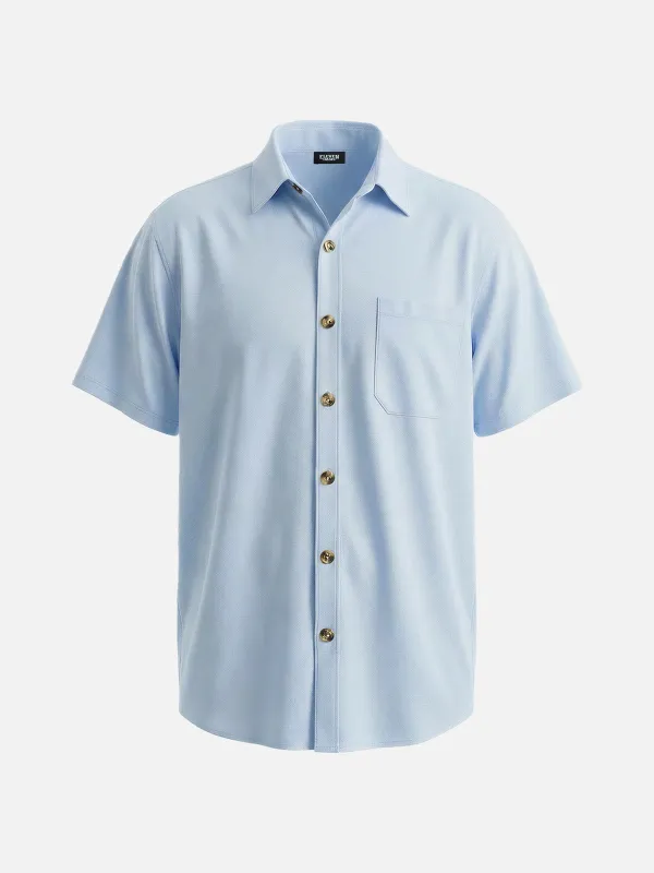 Men's Classic Chest Pocket Short Sleeve Shirt sold by Eleven Oasis