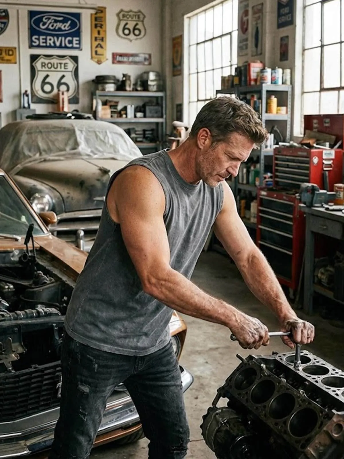 Men's Vintage Washed Cotton Tank Top sold by Eleven Oasis product image thumbnail 3