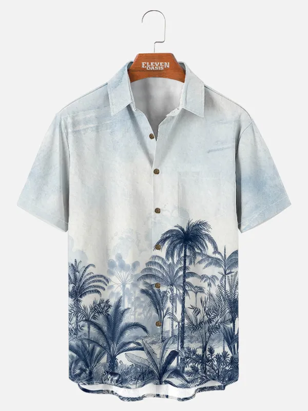 Men's Blue Oasis Short Sleeve Shirt sold by Eleven Oasis