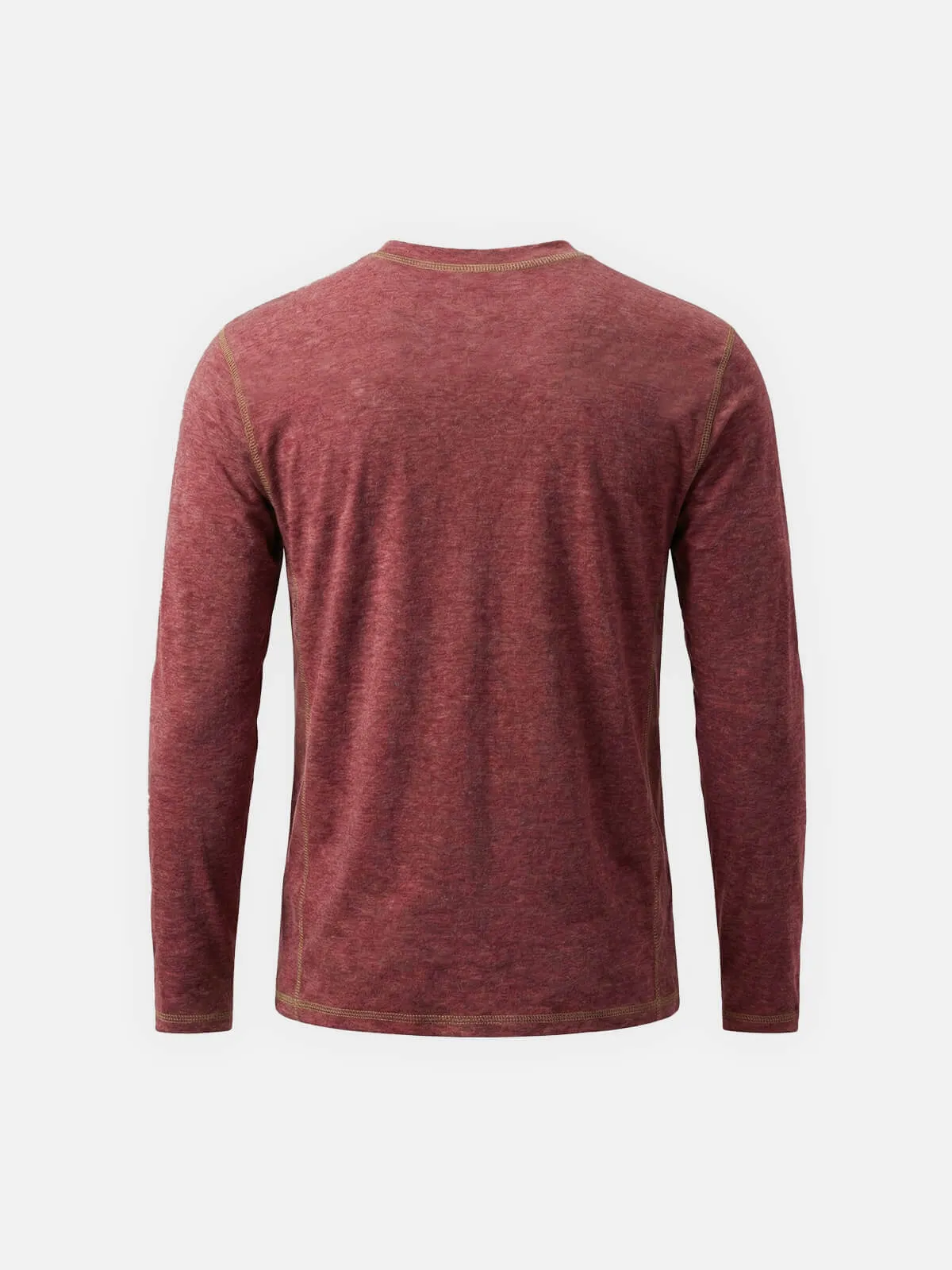 Men's Classic Long Sleeve Henley Shirt sold by Eleven Oasis product image thumbnail 3