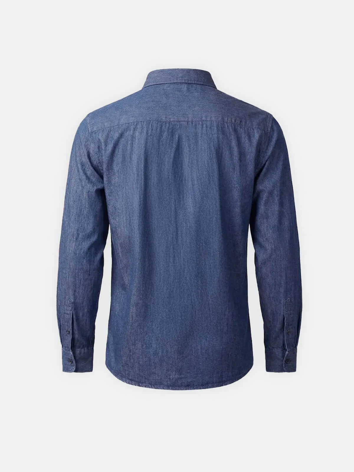 Men's Classic Denim Utility Long Sleeve Shirt sold by Eleven Oasis product image thumbnail 5