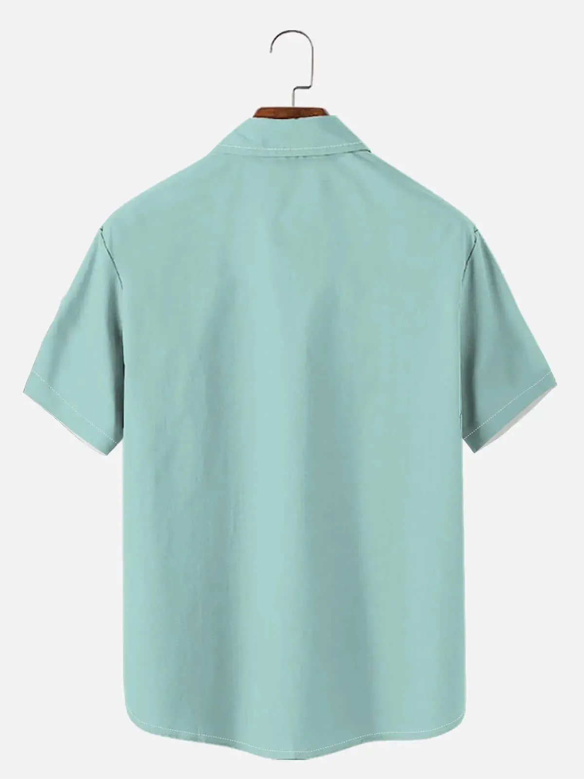 Men's Black & Whire Shore Sketch Short Sleeve Shirt sold by Eleven Oasis product image thumbnail 5