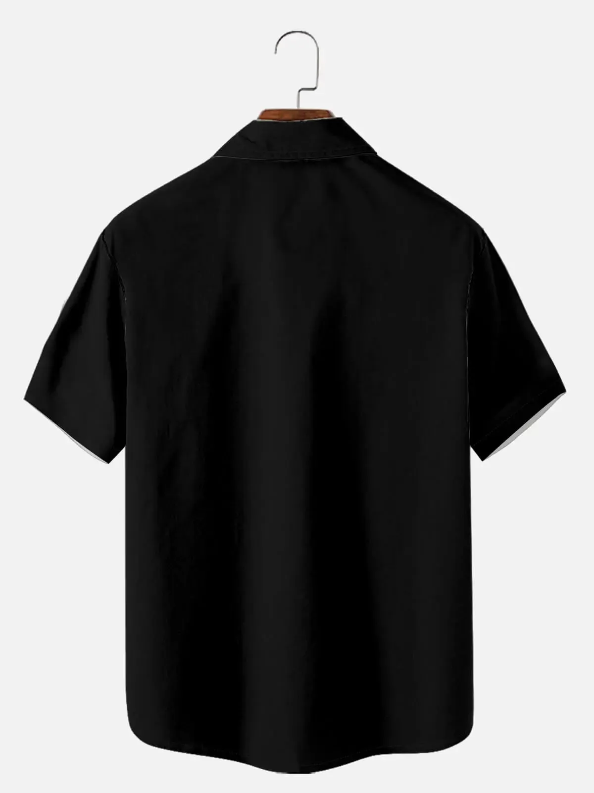 Men's Black & Whire Shore Sketch Short Sleeve Shirt sold by Eleven Oasis product image thumbnail 4