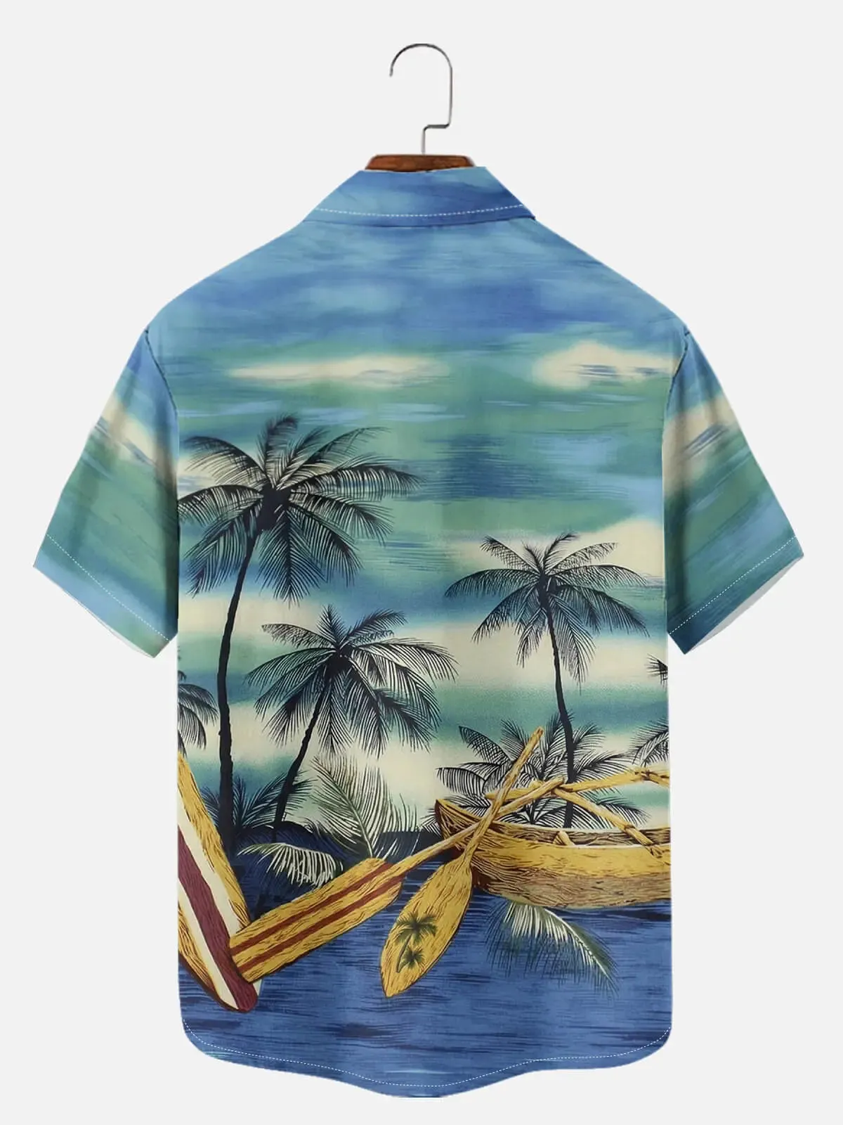 Men's Island Canoe Escape Short Sleeve Shirt sold by Eleven Oasis product image thumbnail 3