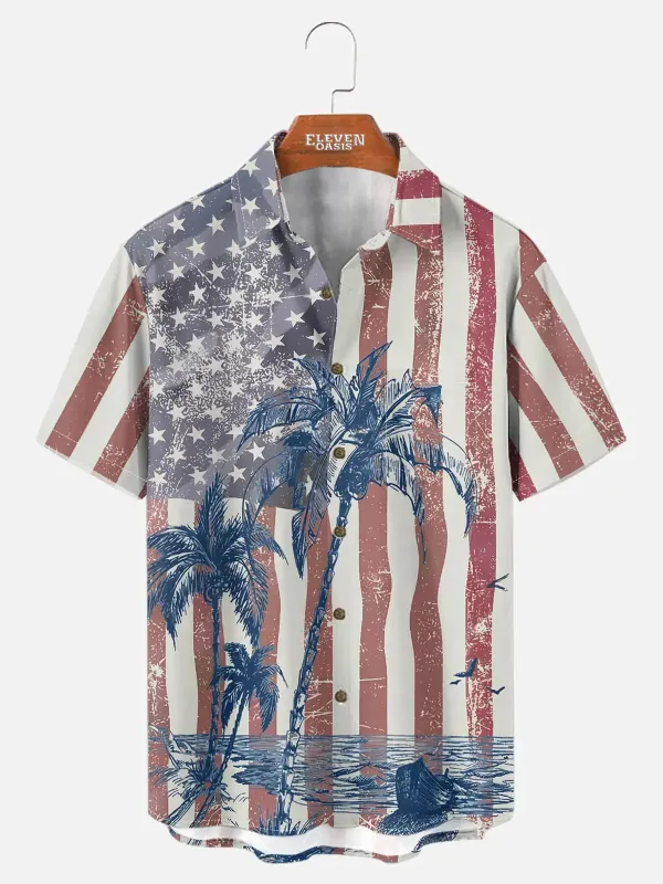 Men's American Shoreline Short Sleeve Shirt sold by Eleven Oasis