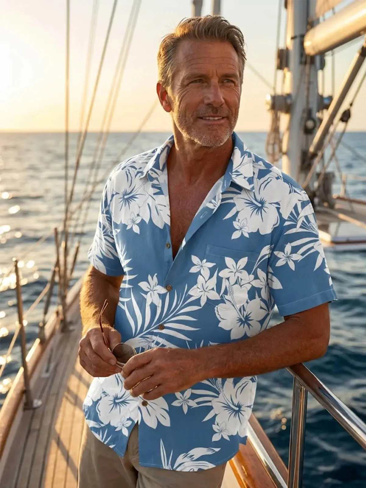 Men's Coastal Bloom Short Sleeve Shirt sold by Eleven Oasis product image thumbnail 2