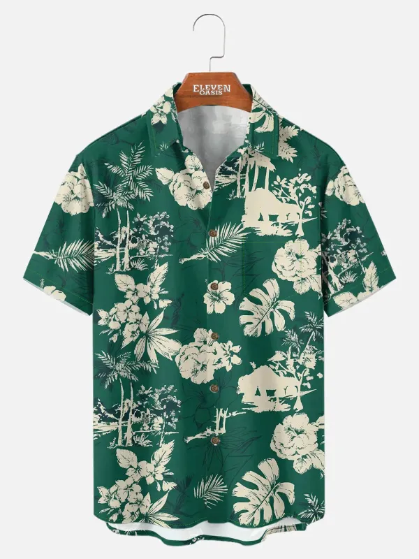 Tall Men's Island Escape Short Sleeve Shirt made by Eleven Oasis