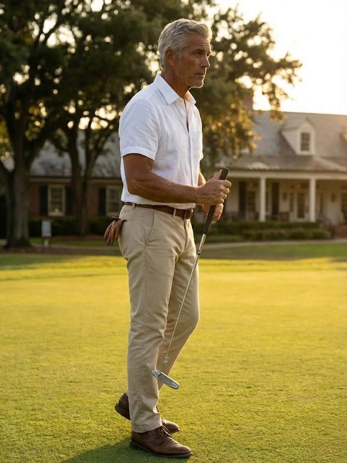 Men's Faux Chest Pocket Classic Short Sleeve Shirt sold by Eleven Oasis product image thumbnail 3