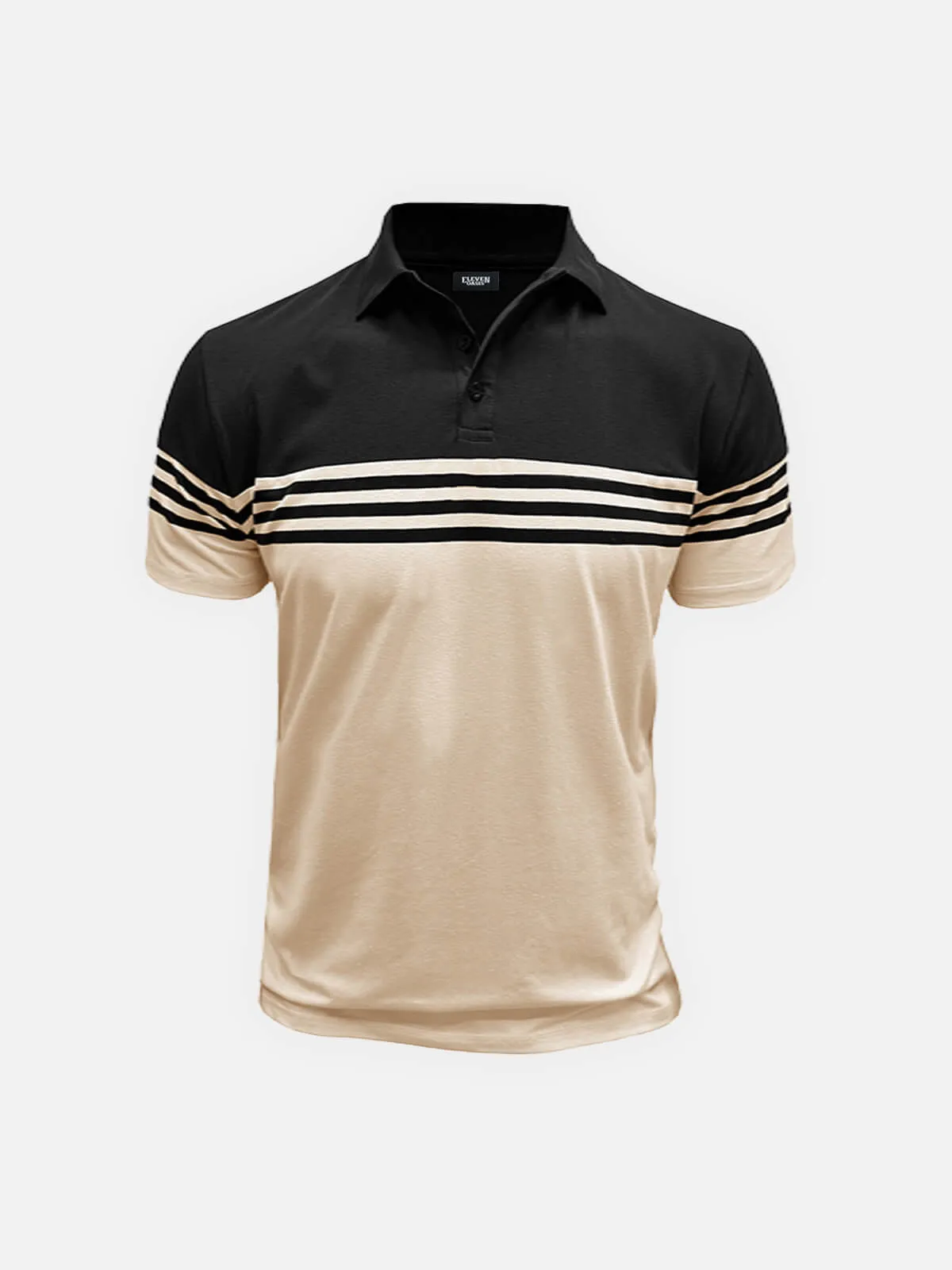 Men's Classic Stripe Short Sleeve Polo Shirt sold by Eleven Oasis product image thumbnail 5