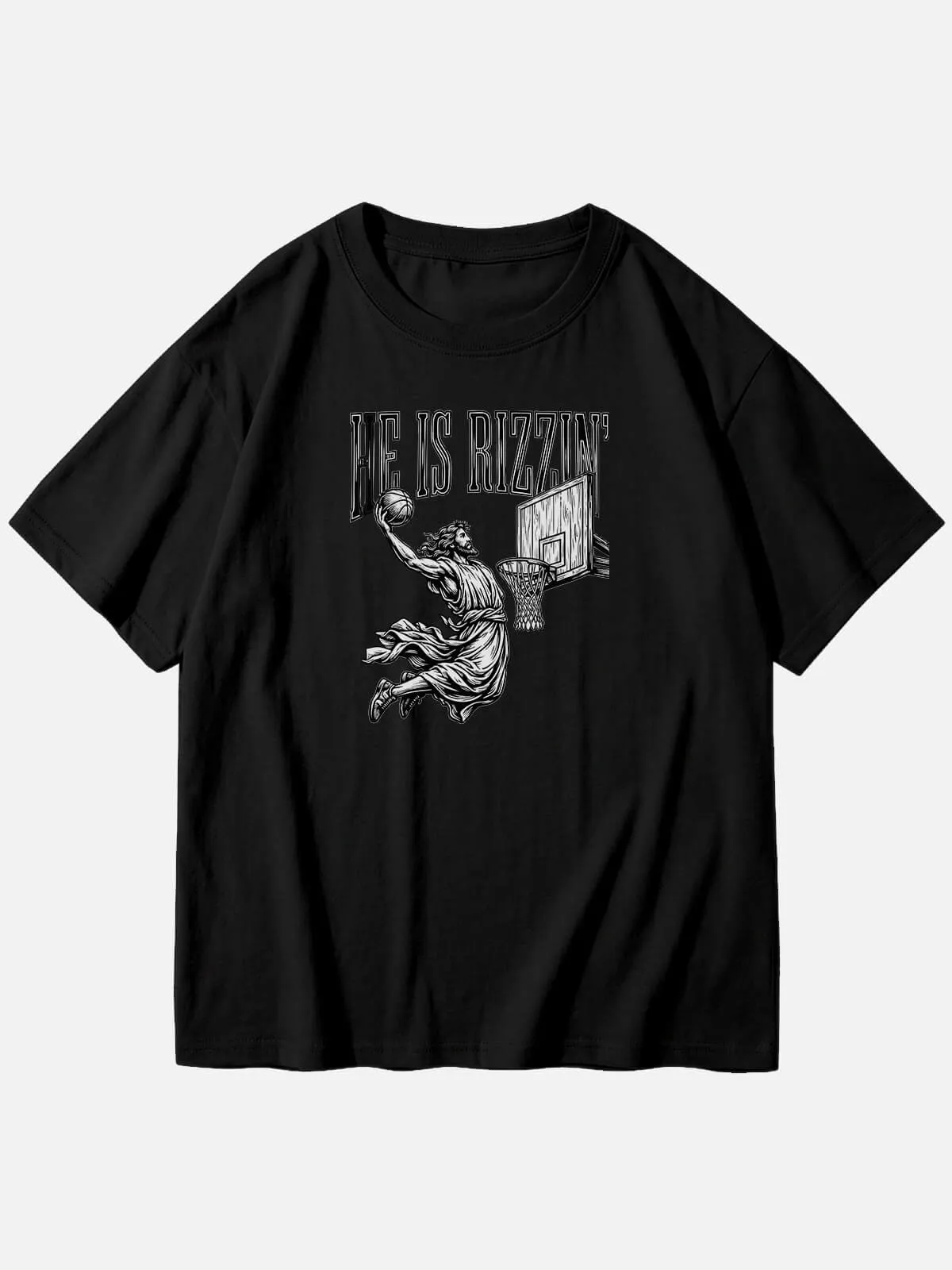 Men's Cotton He Is Rizzin' Easter Short Sleeve T-Shirt sold by Eleven Oasis