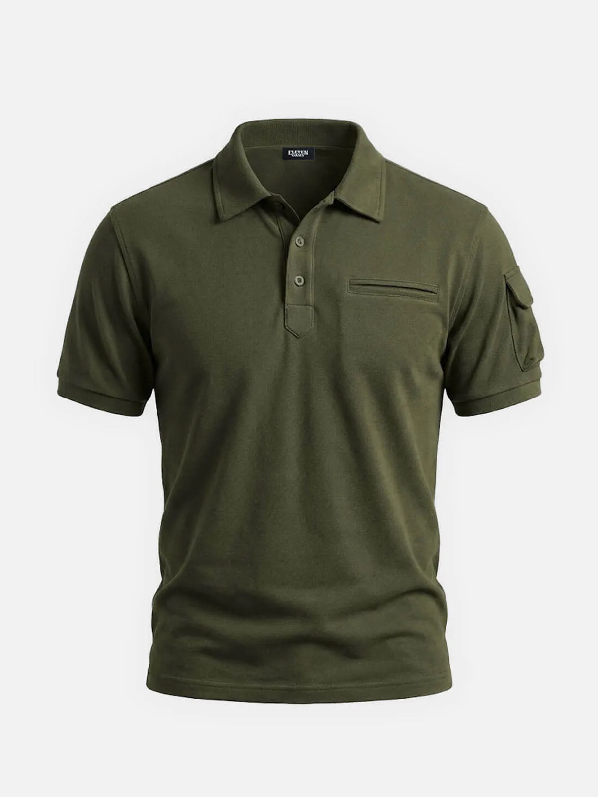 Men's Slim Fit Utility Polo Shirt sold by Eleven Oasis