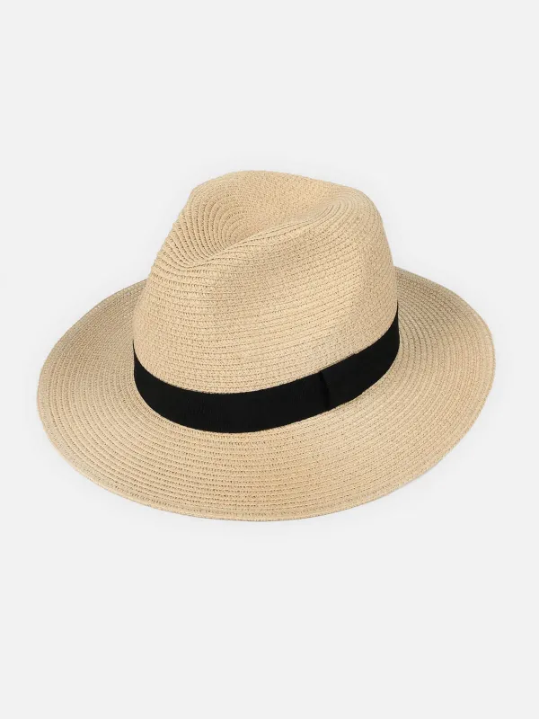 Classic Straw Fedora Hat made by Eleven Oasis