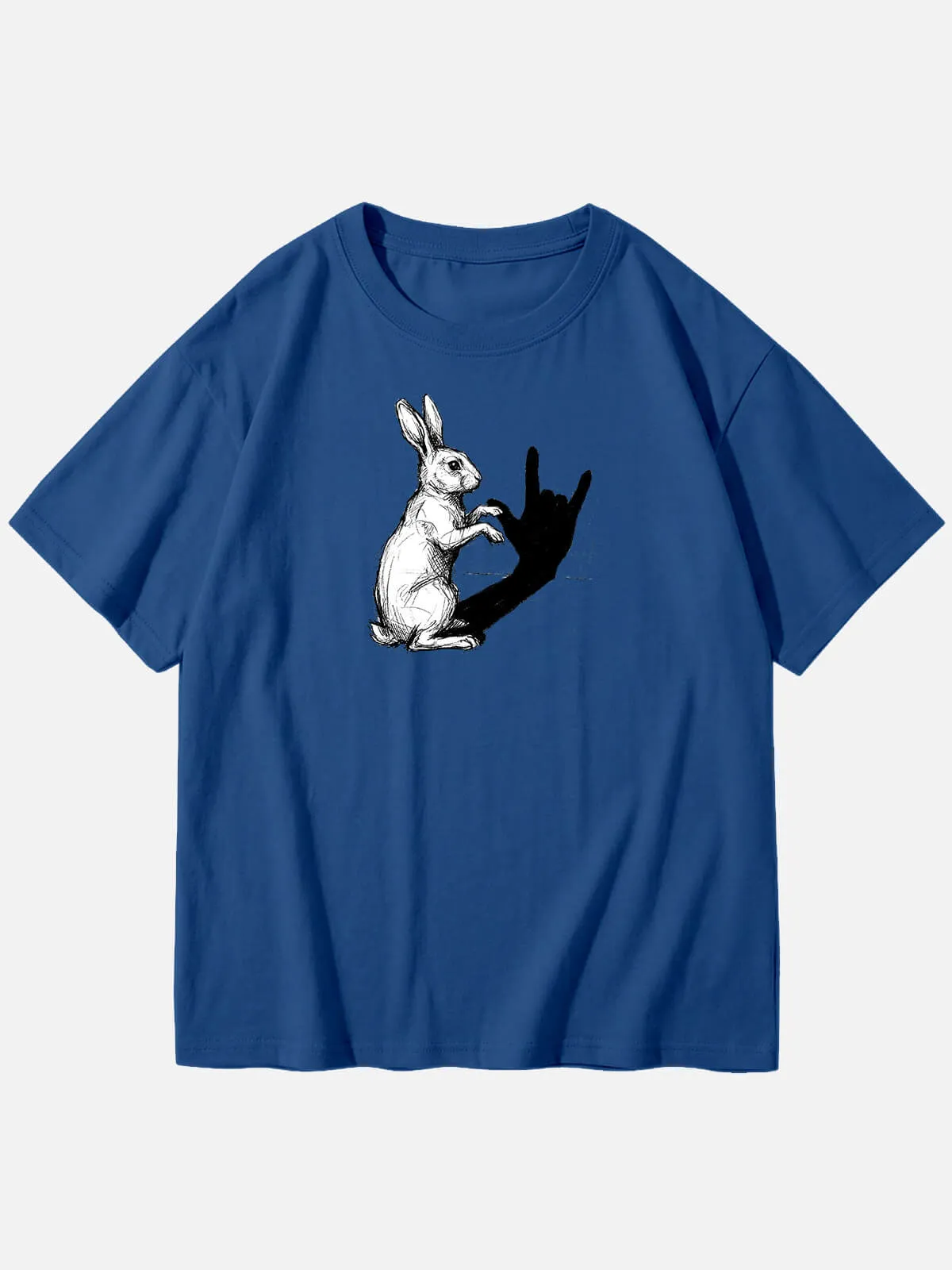 Men's Rabbit Shadow Graphic T-Shirt sold by Eleven Oasis product image thumbnail 5