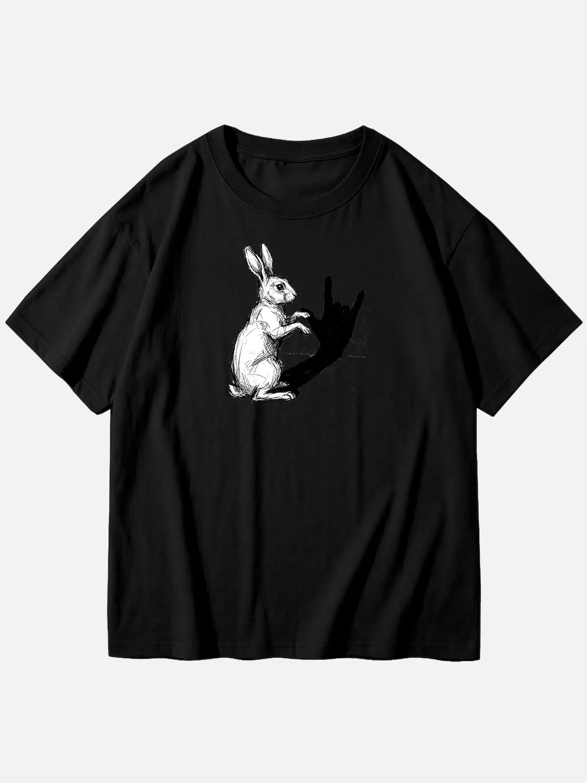 Men's Rabbit Shadow Graphic T-Shirt sold by Eleven Oasis product image thumbnail 3