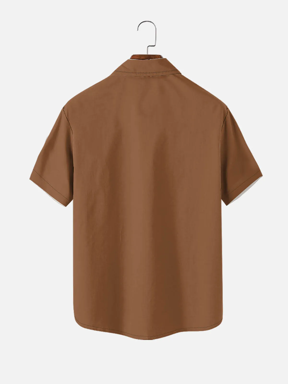 Tall Men's Southwestern Pattern Panel Short Sleeve Shirt sold by Eleven Oasis product image thumbnail 3