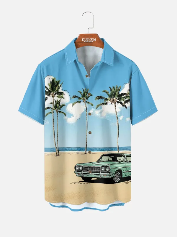 Tall Men's Coastal Cruiser Short Sleeve Shirt made by Eleven Oasis